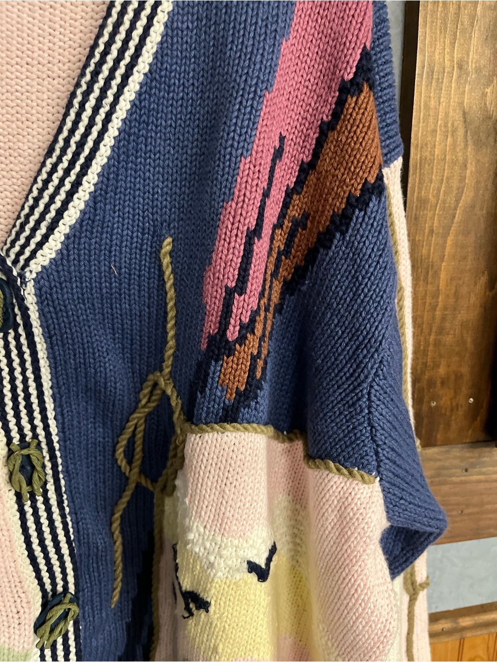 Storybook Knits Womens Cardigan Sweater Vintage Nautical Sail 3x Cotton Women’s - Picture 5 of 15